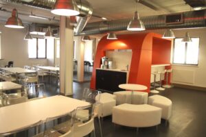 orange custom coffee bar